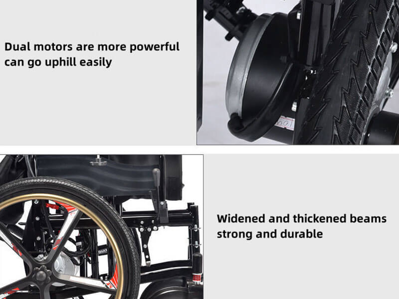 WJ6002A Electric Wheelchair – Dual-Use Mobility with Alloy Wheels details_3
